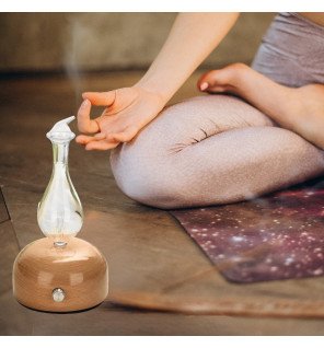  détail du bouton d’ajustement de puissance du diffuseur pour personnaliser l’intensité de diffusion