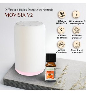  diffuseur movisia v2 élégant dans une chambre à coucher ambiance relaxante