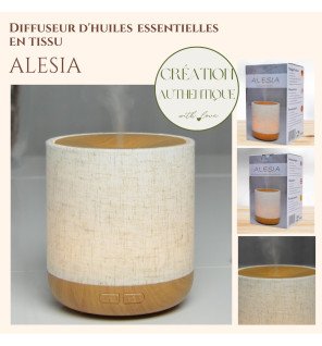  diffuseur d'huiles essentielles alesia avec vapeur visible pour illustrer la technologie ultrasonique
