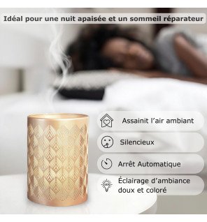  diffuseur vienne en mode veille avec une lumière tamisée