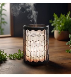  gros plan sur le diffuseur verone mettant en valeur la finition élégante du verre