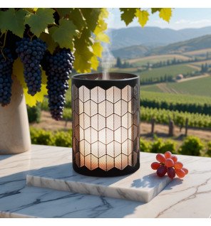  détail du bouton de contrôle du diffuseur d’huiles essentielles verone pour un usage facile