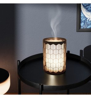  vue latérale du diffuseur verone montrant son design raffiné en métal brossé