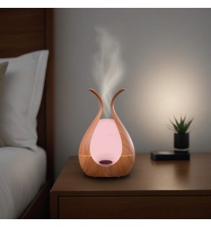  diffuseur d’huiles essentielles medusa utilisé lors d’une séance de méditation pour une ambiance relaxante