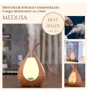  diffuseur d’huiles essentielles medusa avec câble d’alimentation discret et design compact