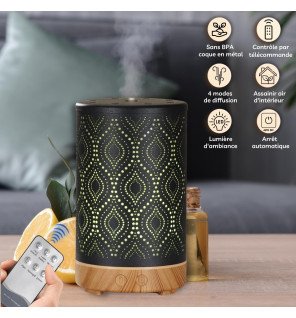  diffuseur d'huiles essentielles séville avec télécommande à côté pour un contrôle facile à distance