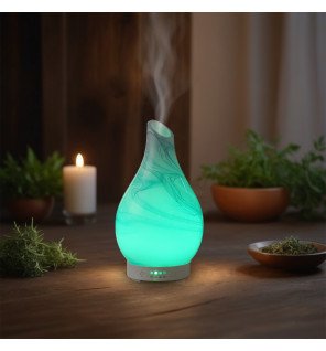  gros plan sur le diffuseur yangtsé mettant en valeur ses motifs colorés et son design élégant