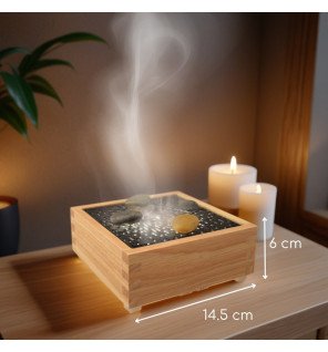  diffuseur posé sur un bureau pour favoriser la concentration et la relaxation au travail