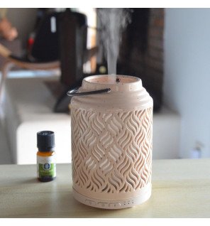  vue du diffuseur connecté à l’application mobile affichant les réglages personnalisés