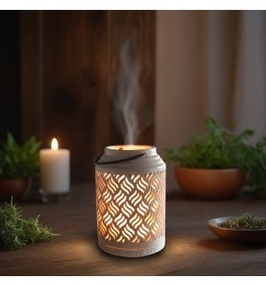  diffuseur d’huiles essentielles contrôlé via smartphone pour ajuster l’intensité de la diffusion