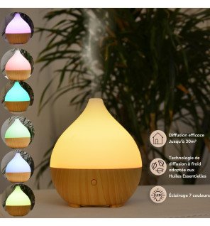  diffuseur d’huiles essentielles usb avec lumière d’ambiance douce pour une atmosphère cocooning