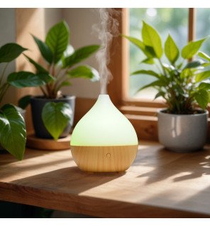  diffuseur ultrasonique usb en utilisation lors d’une séance de méditation