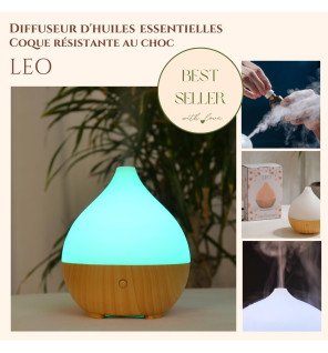  diffuseur d’huiles essentielles usb fonctionnant silencieusement sur une table de chevet