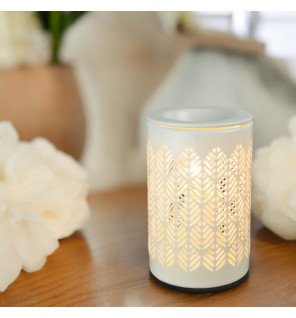  gros plan sur la texture lisse et brillante du diffuseur calorya n°9 en pleine utilisation