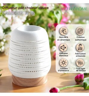  ambiance chaleureuse avec le brûleur calorya n°16 diffusant un parfum délicat dans la pièce
