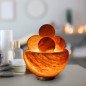 Lampe de sel d'Himalaya cristal avec 4 boules de massage