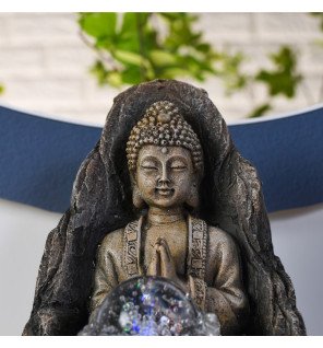  installation facile de la fontaine zen sur un meuble en bois