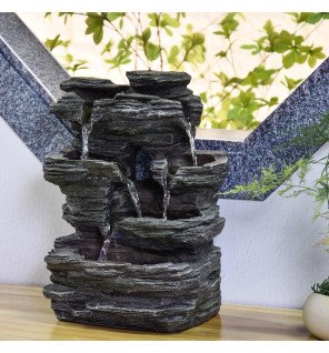  fontaine pietra installée dans une chambre pour favoriser la relaxation