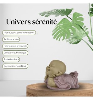  statue décorative en bronze créant une ambiance apaisante dans le salon