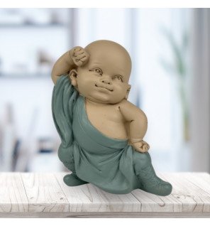  statue en bronze gongfu 2 vue de profil avec détails raffinés