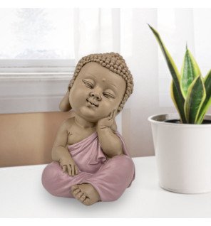 statue bouddha en réflexion zen'light posée sur une table de salon