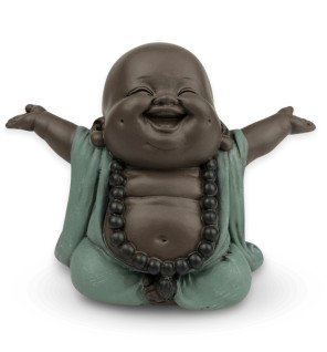  statue bouddha rieur bienvenue utilisée comme objet déco pour instaurer la paix dans un espace de vie