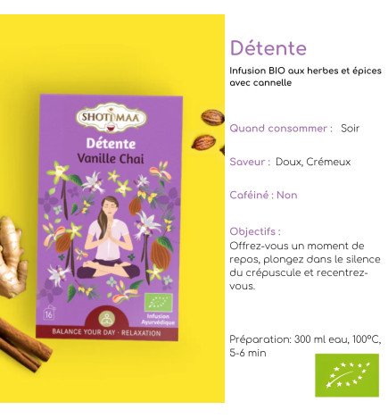 4 Tisanes Bio Pour Soirées Zen - Sans Caféine