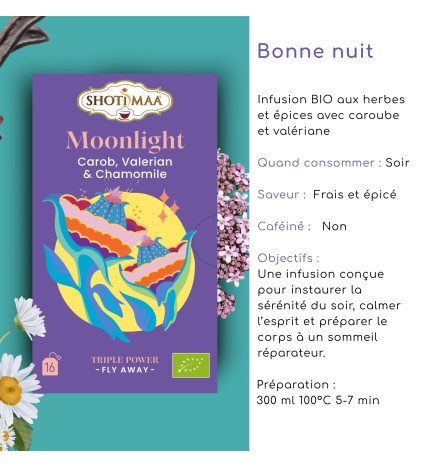 Tisane Bonne Nuit Bio – Infusion Relaxante Sommeil Paisible