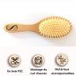 Brosse cuire chevelu en bois Fsc Brosse cuire chevelu en bois Fsc