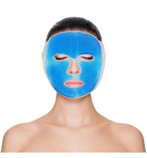  masque gel transparent appliqué sur le front pour soulager les tensions du quotidien