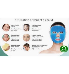  gros plan sur la texture du gel à l’intérieur du masque pour montrer sa qualité