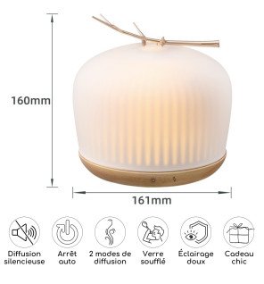 détail du bouton de réglage du diffuseur origin pour moduler l’intensité de diffusion