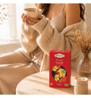 Zenaterra-Tisane Bio Focus – Infusion Basilic, Gingembre & Orange-Sun&Sia-Gamme Triple Power