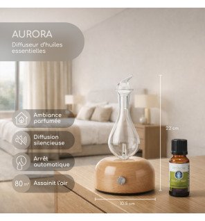 Aurora - Diffuseur puissance ajustable par nébulisation