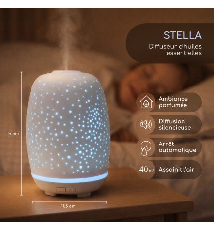 Stella - Diffuseur d'huiles essentielles ultrasonique