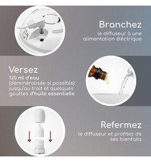 Zenaterra-Stella - Diffuseur d'huiles essentielles ultrasonique-Zen'Arôme-Ultrasonique