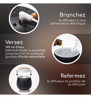 Zenaterra-Leni - Diffuseur d'huiles essentielles ultrasonique Usb-Zen'Arôme-Ultrasonique