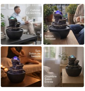Zenaterra-Guru - Fontaine d'intérieur Nature-Zen'Light-Fontaines Nature