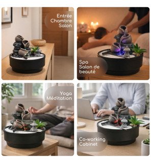Zenaterra-Oasis - Fontaine d'intérieur Jardin Zen-Zen'Light-Fontaines Jardin Zen