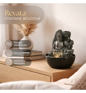 Revata - Fontaine d'intérieur Bouddha
