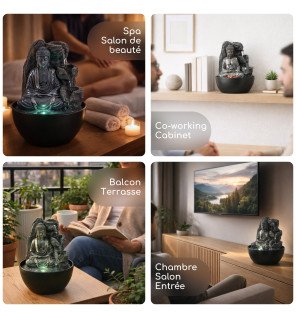 Zenaterra-Revata - Fontaine d'intérieur Bouddha-Zen'Light-Fontaines Bouddha