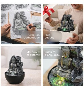 Zenaterra-Revata - Fontaine d'intérieur Bouddha-Zen'Light-Fontaines Bouddha