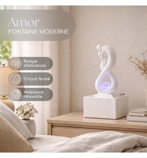 Amor blanc - Fontaine d'intérieur Moderne
