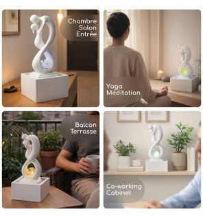 Zenaterra-Amor blanc - Fontaine d'intérieur Moderne-Zen'Light-Fontaines Moderne