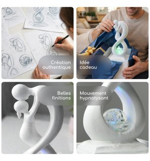 Zenaterra-Amor blanc - Fontaine d'intérieur Moderne-Zen'Light-Fontaines Moderne
