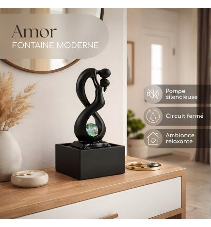 Amor noir - Fontaine d'intérieur Moderne