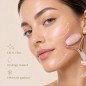 Masseur roller visage en quartz rose Masseur roller visage en quartz rose