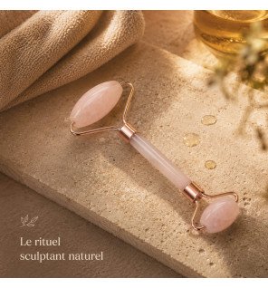Zenaterra-Masseur roller visage en quartz rose-Sun&Sia-Rollers