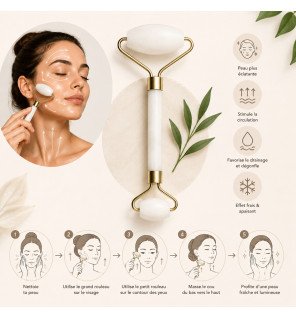 Zenaterra-Masseur roller en pierre de jade blanc-Sun&Sia-Rollers