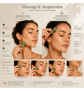 Zenaterra-Champi Gua Sha en pierre de jade vert-Sun&Sia-Gua Sha